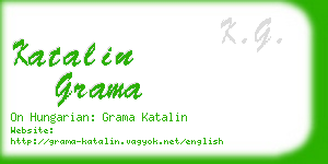 katalin grama business card